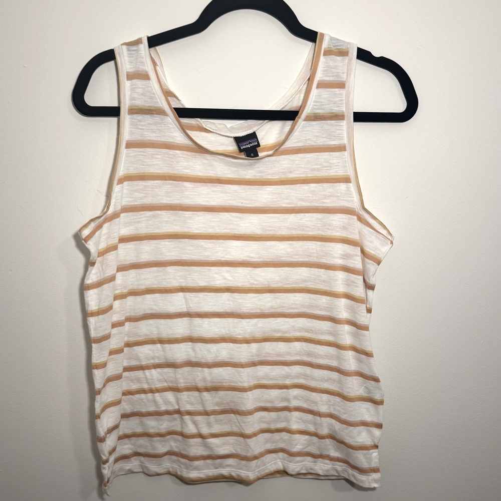 Patagonia striped tank top sz M
